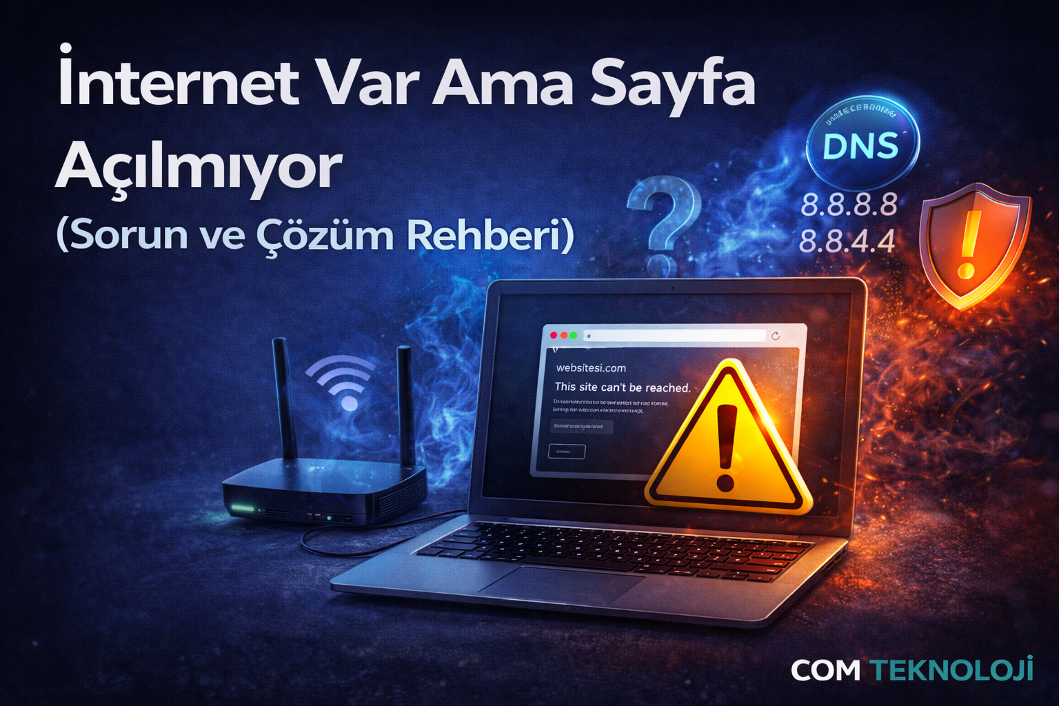 İnternet Var Ama Sayfa Açılmıyor (Kesin Çözüm Rehberi)